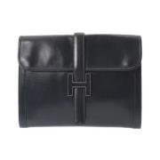 Hermès Vintage Pre-owned Laeder kuvertvskor Black, Dam