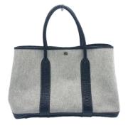 Hermès Vintage Pre-owned Canvas axelremsvskor Gray, Dam