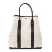 Hermès Vintage Pre-owned Canvas handvskor Beige, Dam