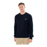 Tommy Jeans Broderad Logosweatshirt - Blå Blue, Herr