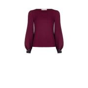 Rinascimento Elegant blus - Höst Vinter Kollektion Red, Dam