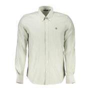 North Sails Randig skjorta med button-down krage White, Herr