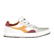 Diadora Sportiga Snörskor Vit Kontrast Logotyp Multicolor, Herr