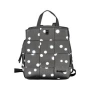 Desigual Svart ryggsäck med polka dot Black, Dam