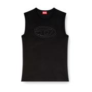 Diesel Ekologisk Bomull Tank Top med Logo Black, Herr