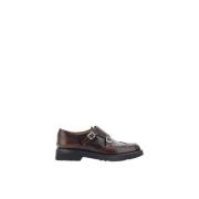 Church's Präglade läderloafers med lackdesign Brown, Dam