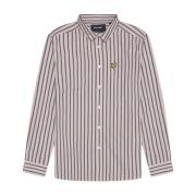 Lyle & Scott Multi Stripe Vävd Skjorta Gray, Herr