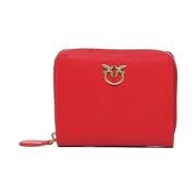 Pinko Röd Plånbok Love Birds Diamond Cut Red, Dam