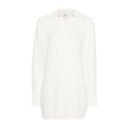 Elisabetta Franchi Ivory Klänning för Kvinnor White, Dam