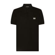 Dolce & Gabbana Herr T-shirts & Polos i Svart Black, Herr