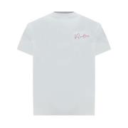 Valentino Monogram Crew Neck Bomull T-shirt White, Herr