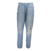 Calvin Klein Blå Jeans Sliten Denim Dam Blue, Dam