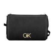 Calvin Klein Svart dam crossbody väska med justerbar rem Black, Dam