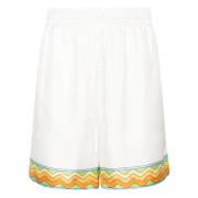 Casablanca Silke Dragsko Shorts White, Herr