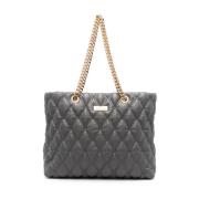 Elisabetta Franchi Grå Shopper Väska Aw24 Gray, Dam