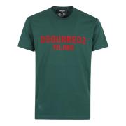 Dsquared2 Grön T-shirt för män Green, Herr