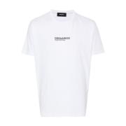 Dsquared2 Herr T-Shirts & Polos Bianco Ss25 White, Herr