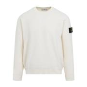 Stone Island Vit Tröja Stilren Essentiell Kollektion White, Herr