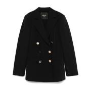 Liu Jo Dubbelknäppt Nero Blazer ytterkläder Black, Dam