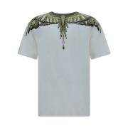 Marcelo Burlon Ikon Vingar Grafisk T-shirt Multicolor, Herr