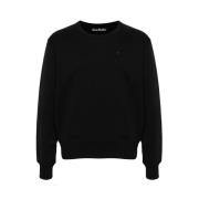 Acne Studios Svart Logo Face Patch Sweatshirt Black, Herr