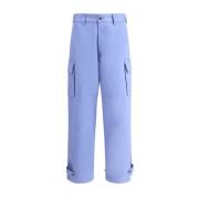 Marni Justerbara Cargo Byxor med Flera Fickor Blue, Herr