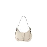 Coach Beige Läder Hobo Väska Beige, Dam