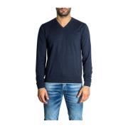 Armani Exchange Cashmere Blend T-Shirt Herr Tröja Blue, Herr