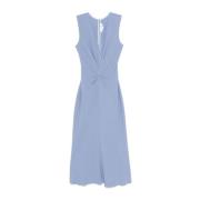 Victoria Beckham Elegant Dusty Blue Klänning Blue, Dam