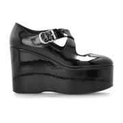 Alaïa Patent kilklackar Black, Dam