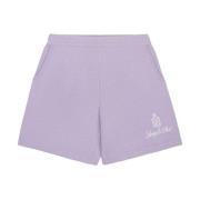 Sporty & Rich Kashmir Shorts i Mjukt Lila Purple, Dam