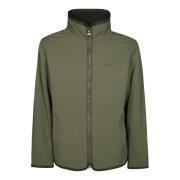 Barbour Vändbar Fleece Teddy Jacka Green, Herr