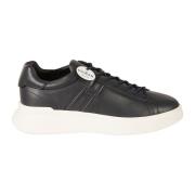 Hogan Blå Läder Sneakers Ss24 Black, Herr