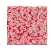 Moschino Sidenscarf med blommotiv Red, Unisex