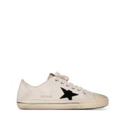 Golden Goose Distressed Vita Canvas Sneakers White, Herr