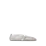 Alaïa Elegant Ballet Flats för Kvinnor Gray, Dam