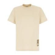 Burberry Casual Bomull T-shirt för Män Beige, Herr