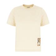 Burberry Casual Bomull T-shirt för Män Beige, Dam