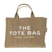 Marc Jacobs Canvas Toteväska med Dragkedja Beige, Dam