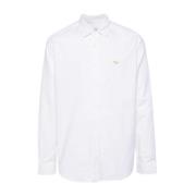 Junya Watanabe Vit Räv Broderad Oxford Skjorta White, Herr