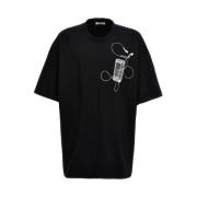 Off White Casual Bomull T-shirt Black, Herr