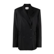 Loulou Studio Svart Blazer för Kvinnor Black, Dam