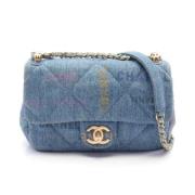 Chanel Vintage Pre-owned Denim chanel-vskor Blue, Dam