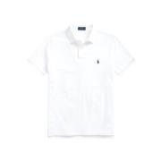 Polo Ralph Lauren Anpassad Slim Bomull Piqué Polo Skjorta White, Herr