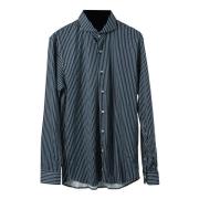 Van Laack Elegant Jersey Stripe Skjorta Blue, Herr