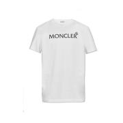 Moncler T-shirt med logotyp White, Herr