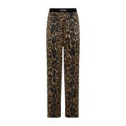 Tom Ford Leopard Pyjamasbyxor Multicolor, Dam