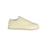 Calvin Klein Vit Polyester Sneaker Beige, Herr