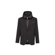 Dsquared2 Ullblandad Huva Blazer Black, Herr