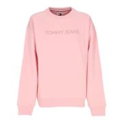 Tommy Hilfiger Lätt Crewneck Sweatshirt Ballet Pink Pink, Dam